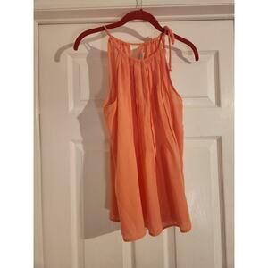 NWT New York And Company Womens Spaghetti Strap Tank Orange S
